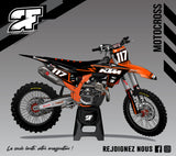 Kit gráfico de motocross 100% personal