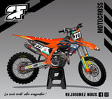 Kit gráfico de motocross 100% personal